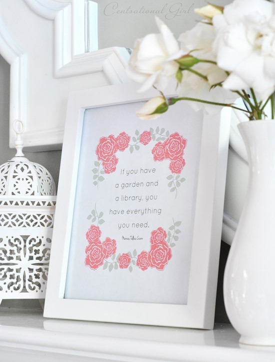 Free Printable Garden Quote + 9 more free printable wall art pieces that you won't believe are free!