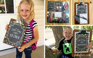 Free First and Last Day of School Printables + Bonus Journaling and Project Life Cards // fabnfree.com