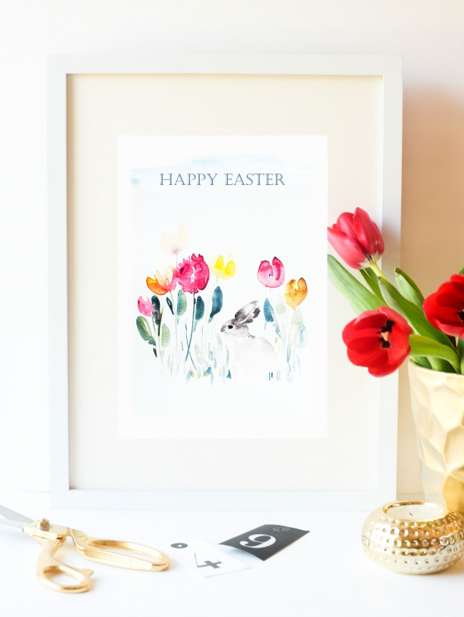 Isn't these FREE PRINTABLE absolutely gorgeous!! You can get this fabulous Easter Printable and another version with no text as well. Perfect for your gallery wall or seasonal mantel. Happy Easter!!