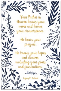 April 2016 // Free Visiting Teaching Printables // Quote by Jeffery R Holland (LDS Apostle)