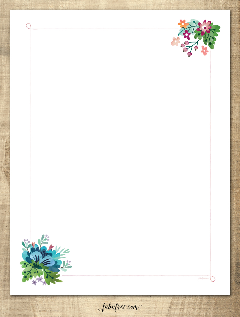 Use this FREE printable to write a note, letter or anything you can think of!! I love the pretty spring flowers.
