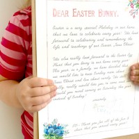 Our family just wrote and signed a letter to the Easter Bunny asking him NOT to come on Easter. Read my post to find out why!