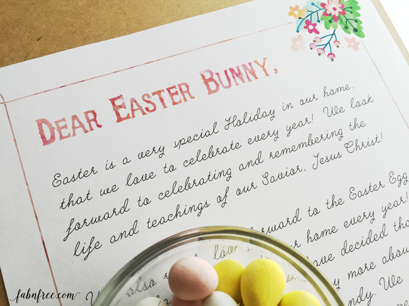 Our family just wrote and signed a letter to the Easter Bunny asking him NOT to come on Easter. Read my post to find out why!