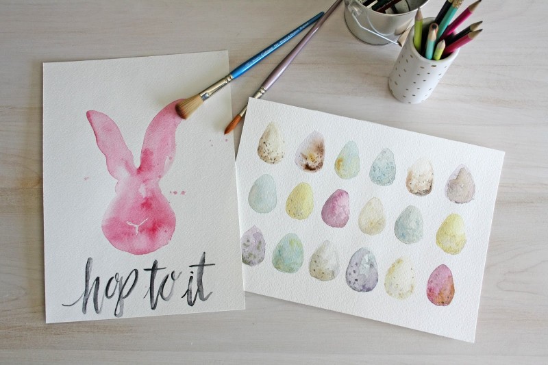 FREE WATERCOLOR Easter Printables. Hang them on your wall, or use them as a screensaver!! Aren't these the cutest?!?!?