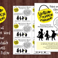 Free Printable Yellow Pumpkin Parade Awareness Flyers and Poster