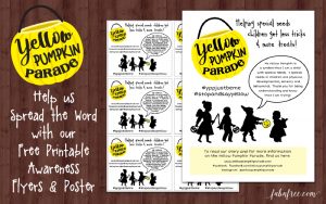 Free Printable Yellow Pumpkin Parade Awareness Flyers and Poster