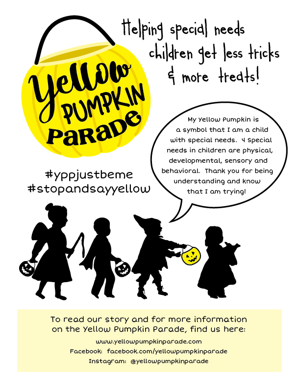 Yellow Pumpkin Parade Poster